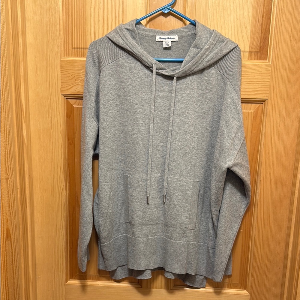 Tommy Bahama Gray Hooded Sweater